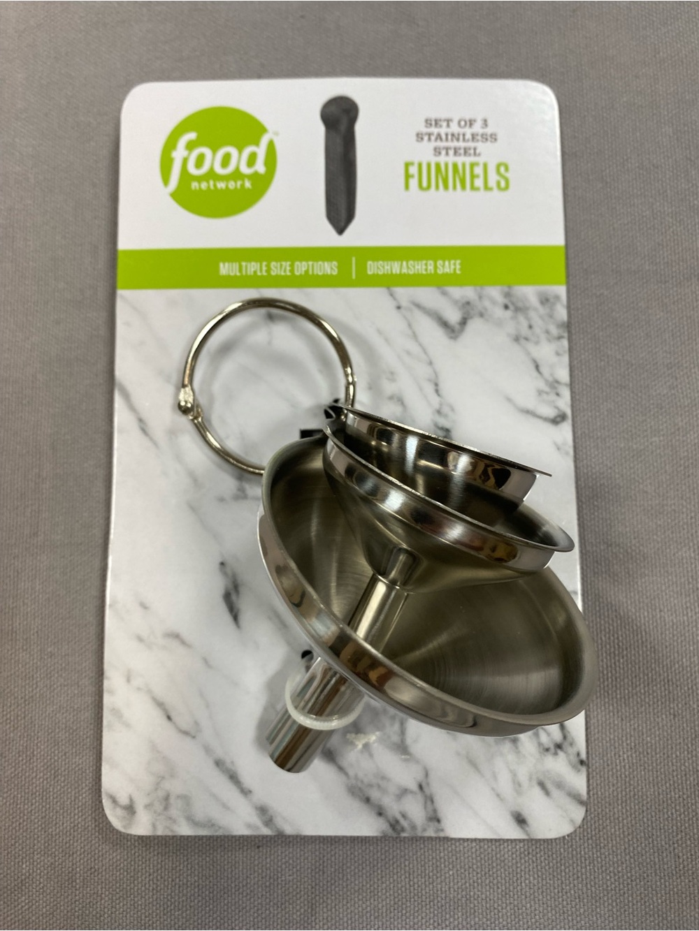 Food Network Stainless Steel Funnel Set